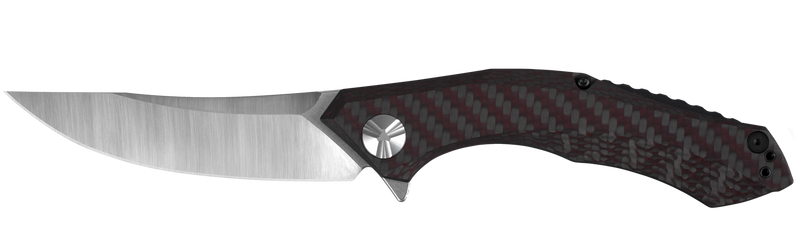Zero Tolerance Sinkevich Flipper Knife Red Carbon Fiber (3.7" SW/Satin) ZT 0462