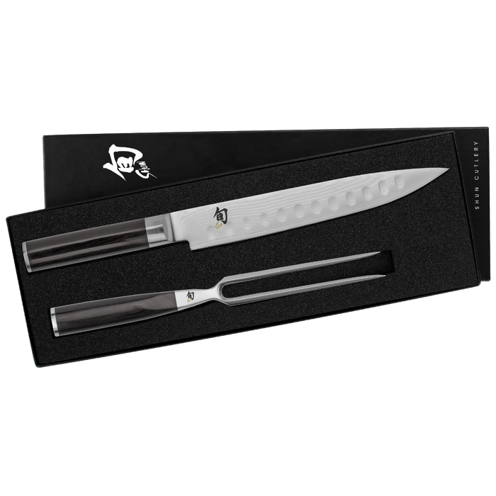 Shun Classic 2 Pc Kitchen Knife Carving Set DMS0230