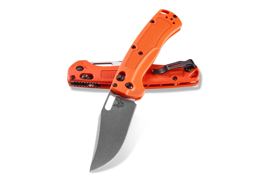 Benchmade Taggedout AXIS Lock Knife Orange Grivory (3.5" Stonewash) 15535