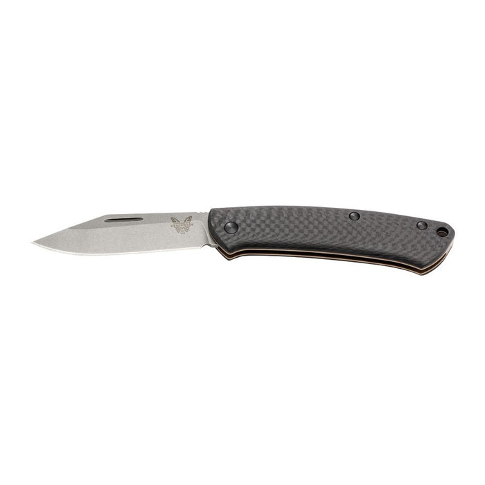 Benchmade Proper Clip Point Slip Joint Knife Carbon Fiber/FDE (2.82" SW) 318-2