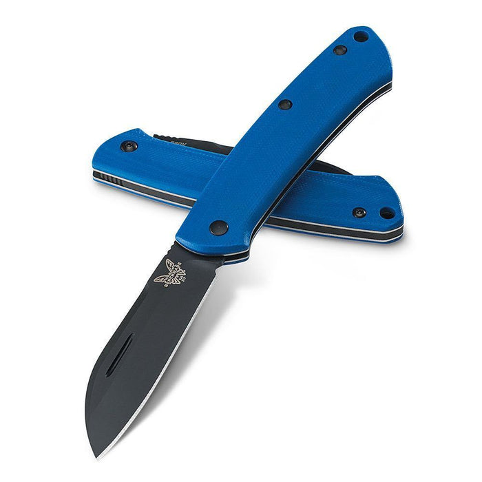 Benchmade Proper Slip Joint Knife Blue G-10 LIMITED EDITION (2.86" Black) 319DLC-1801