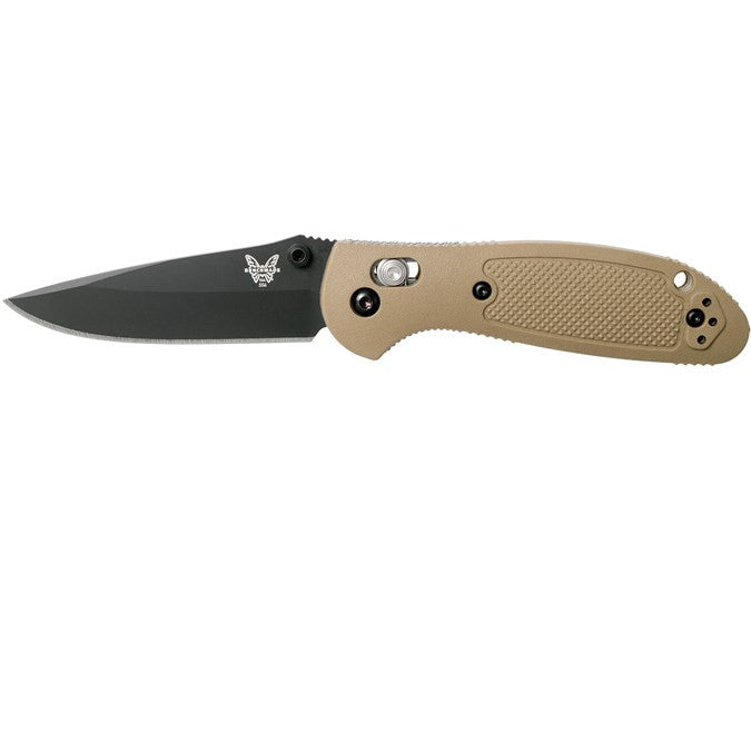 Benchmade Mini Griptilian AXIS Lock Knife Sand (2.91" Black) 556BKSN-S30V