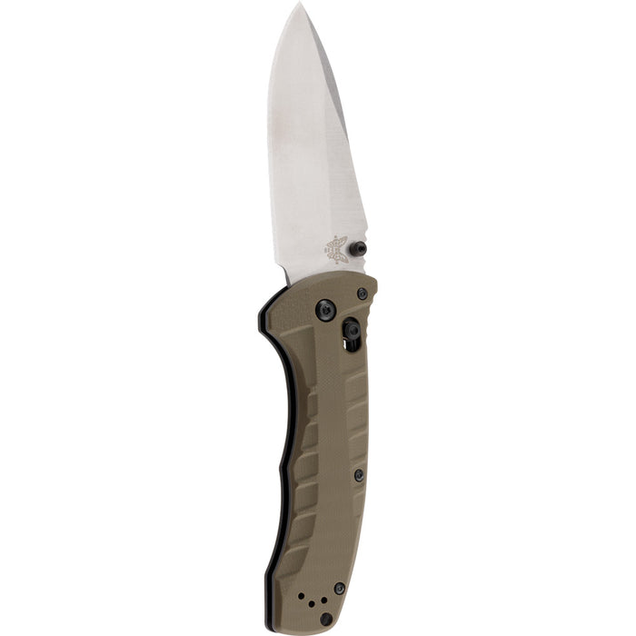 Benchmade Turret AXIS Lock Folding Knife OD Green G-10 (3.7" Satin) 980