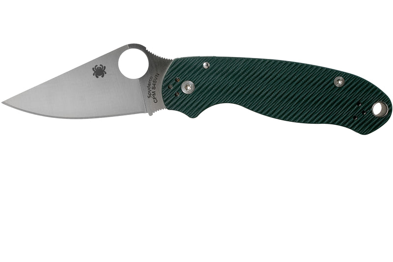 Spyderco Para 3 SPRINT RUN Compression Lock Knife Green (2.95" Satin S45VN) C223GPFGR