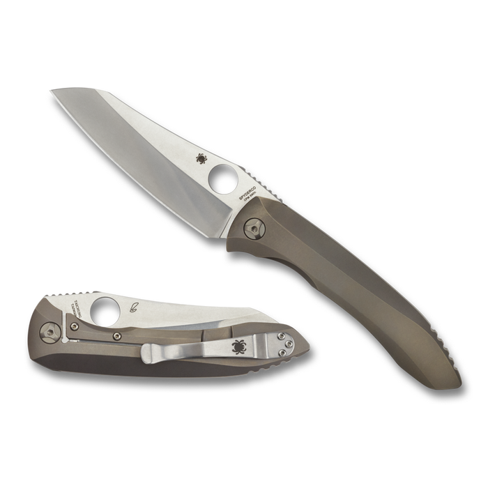 Spyderco Rassenti Paysan Integral Frame Lock Knife (3.88" S90V Stonewash) C238TIP