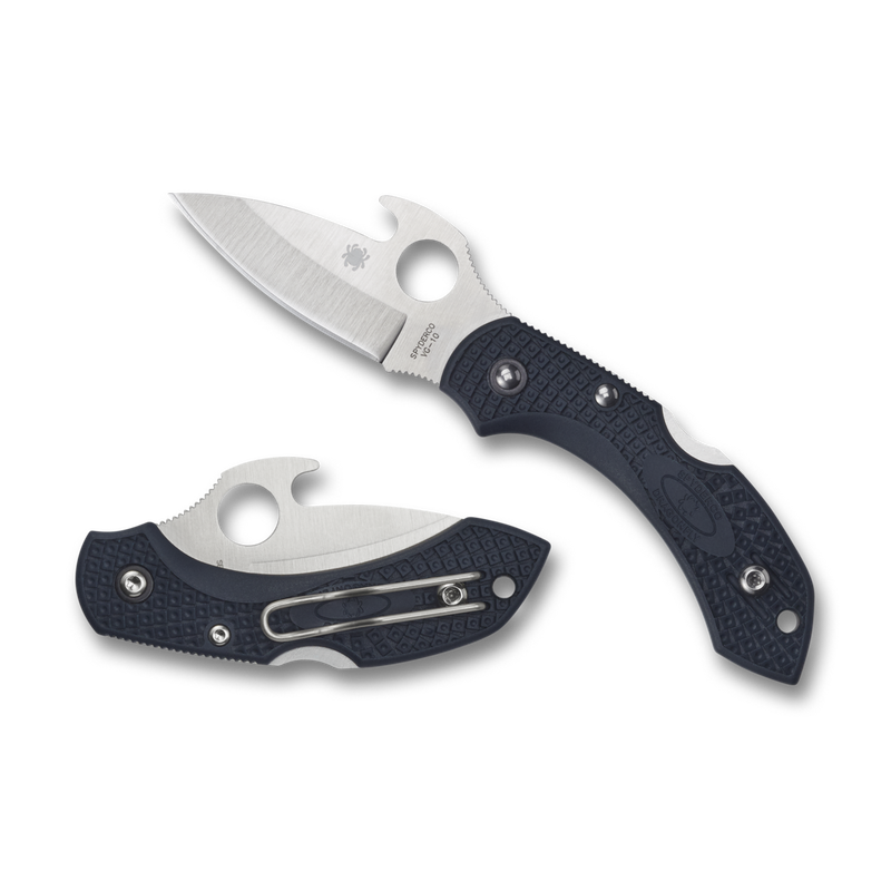 Spyderco Dragonfly 2 Knife w/ Emerson Opener Black FRN (2.28" Satin) C28PGYW2