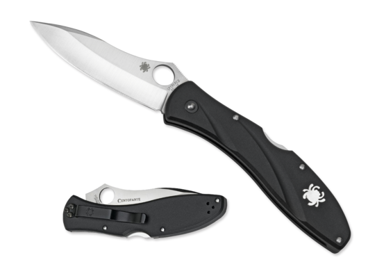 Spyderco Centofante 3 Knife Folder (3.125" Satin Plain) C66PBK3