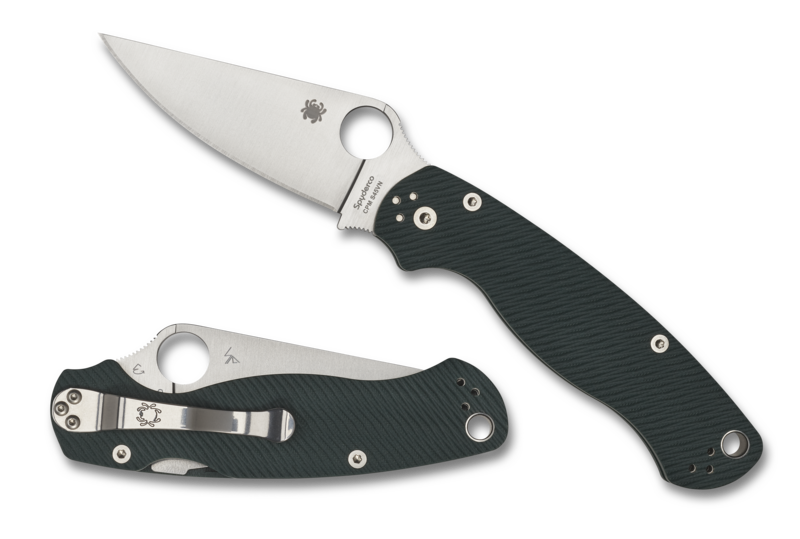 Spyderco Paramilitary 2 Knife SPRINT RUN Forest Green G10 (3.47" Satin S45VN) C81GPFGR2