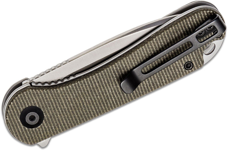 CIVIVI Elementum Liner Lock Knife Dark Green Micarta (2.96" Satin D2) C907T