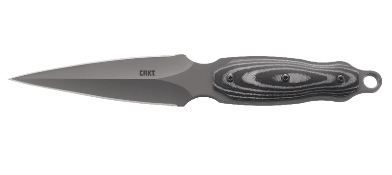 CRKT Lerch Shrill Tactical Boot Knife Micarta (4.8" Gray) 2075