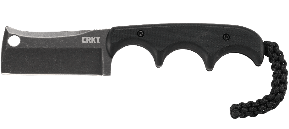 CRKT Folts Minimalist Cleaver Neck Knife Blackout (2.13" Black) 2383K