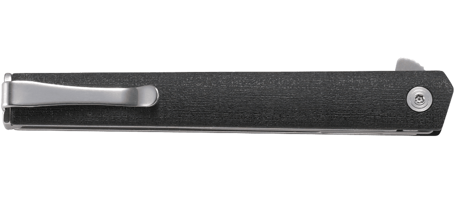 CRKT CEO Flipper Liner Lock Knife Black GRN (3.35" Satin) 7097