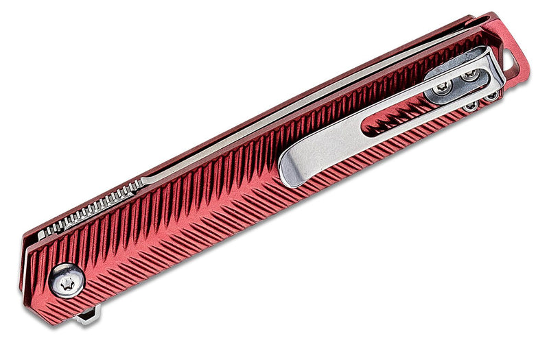 CRKT Ken Onion Stylus Spring Assisted Flipper Knife Maroon (3.18" Satin) K820BXP