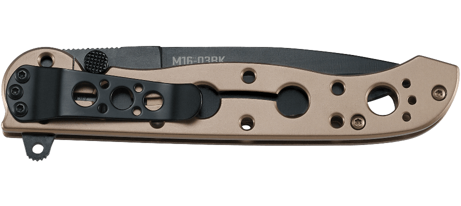 CRKT Carson Frame Lock Flipper Knife Stainless Steel (3.55" Black) M16-03BK