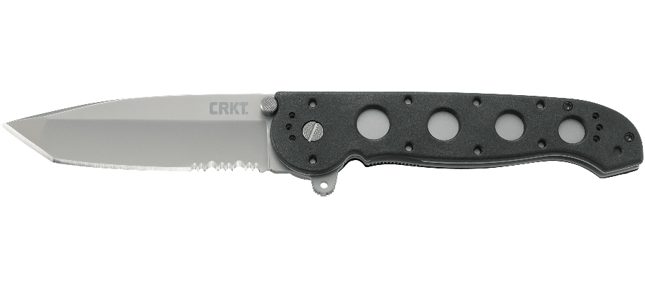 CRKT Carson Zytel Tanto Flipper Knife (3.84" Bead Blast Serr) M16-14Z