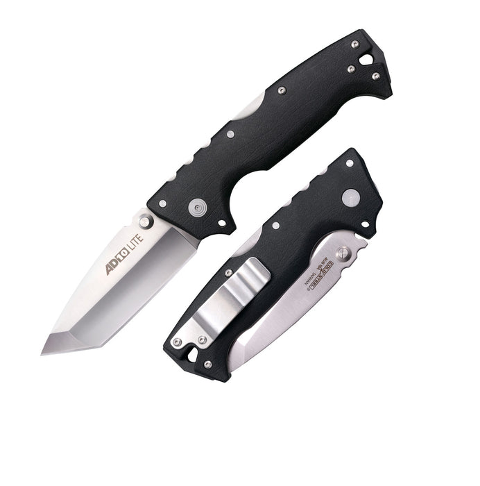 Cold Steel AD-10 Lite Tanto Tri-Ad Lock Knife Black GFN (3.5" Satin) CS-FL-AD10T