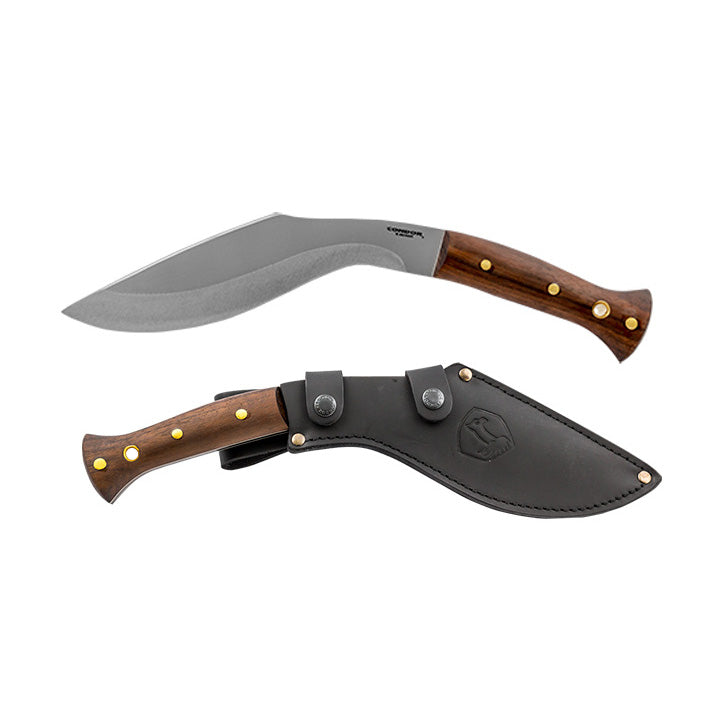 Condor Heavy Duty Kukri Machete Walnut (9" Blasted Satin) CTK1813-10HC