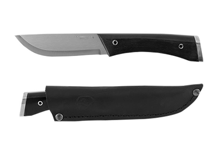 Condor Survival Puukko Knife Fixed Blade Black Paper Micarta (3.9" Polish) CTK2822-3.86HC