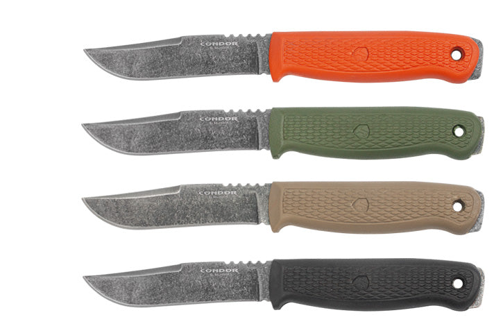 Condor Bushglider Fixed Blade Knife Black (4.25" Gray) CTK3950-4.2HC