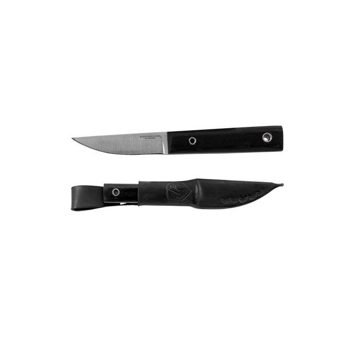 Condor Urban EDC Puukko Knife fixed blade knife Black Paper Micarta (3.4" Polish) CTK800-3.3HC
