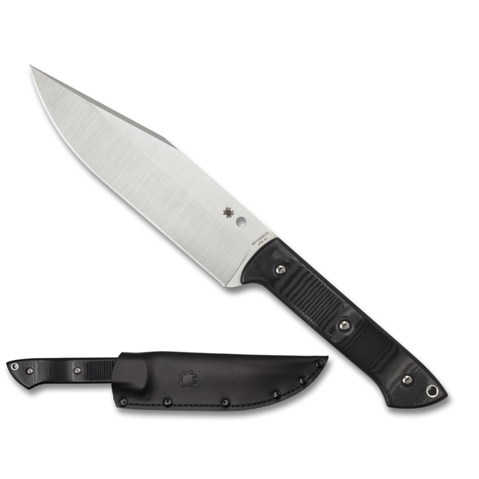 Spyderco Province fixed blade knife Knife Black G-10 (6.79" Satin 4V) FB45GP