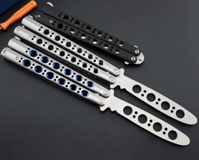 Balisong Butterfly Knife Trainer (Silver)