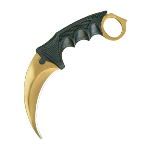 Karambit Fixed Blade Knife (Gold)