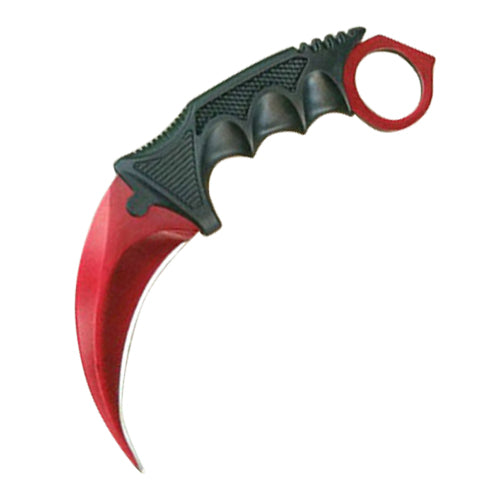 Karambit Fixed Blade Knife (Red)