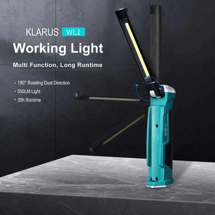 Klarus 550 Lumen Rechargeable Lithium-ion Working Light WL1