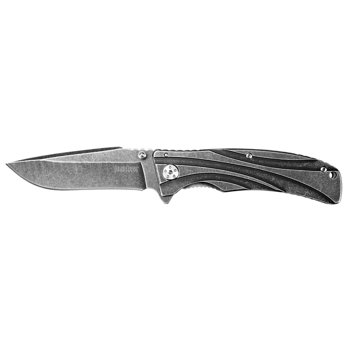 Kershaw Manifold Assisted Opening Flipper Knife (3.5" BlackWash) 1303BW