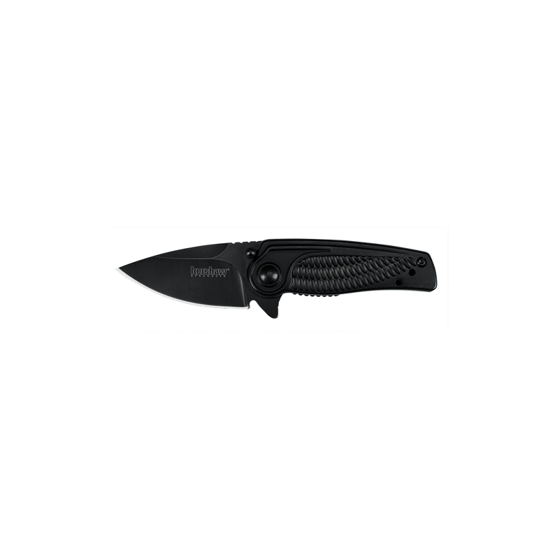 Kershaw Spoke Assisted Opening Flipper Knife (2" Black) 1313BLK