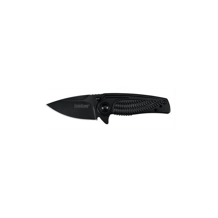 Kershaw Spoke Assisted Opening Flipper Knife (2" Black) 1313BLK