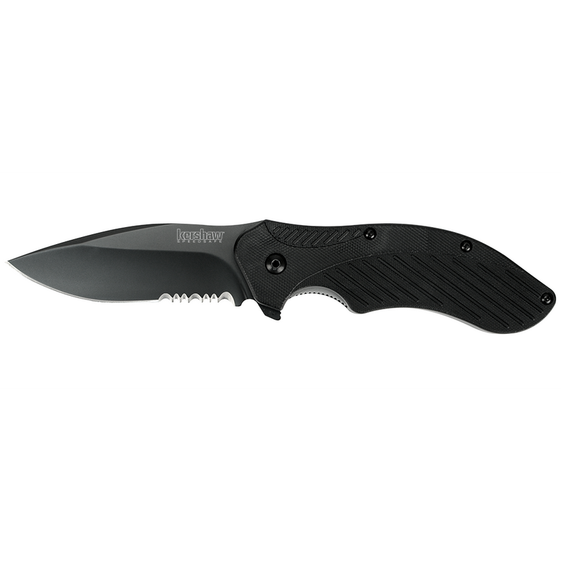 Kershaw Clash Assisted Opening Knife (3.1" Black Serr) 1605CKTST