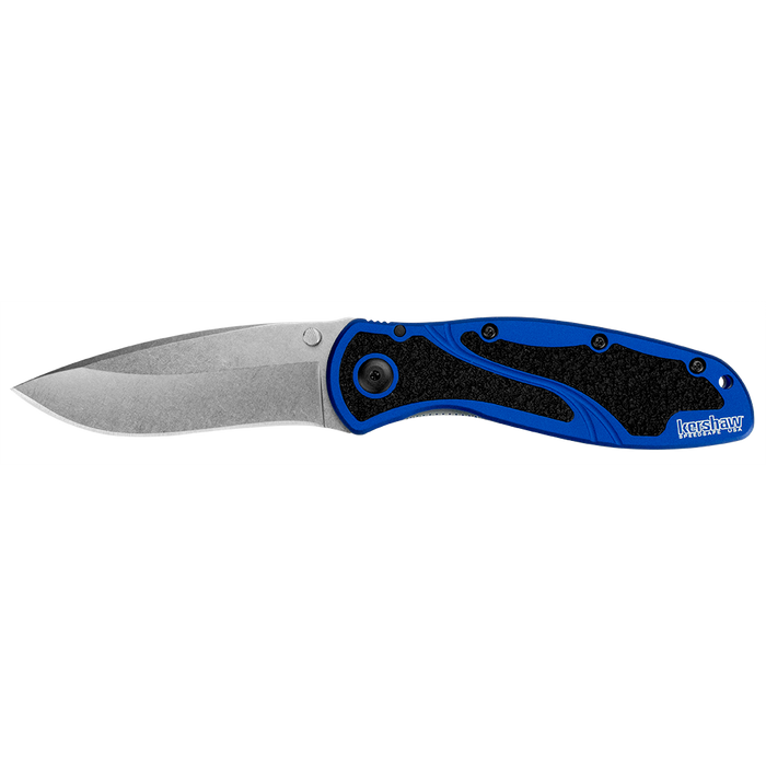 Kershaw Blur Assisted Opening Knife Navy Blue (3.4" Stonewash) 1670NBSW