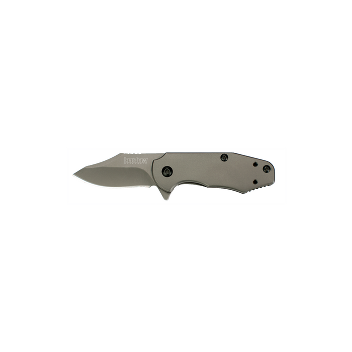 Kershaw Ember Hinderer Assisted Opening Flipper Knife (2" Gray) 3560