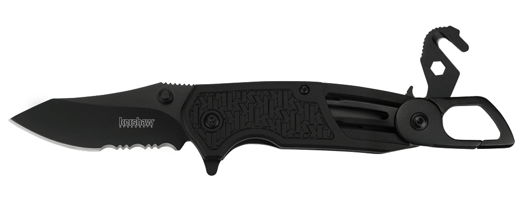 Kershaw Funxion Lightweight Assisted Opening Knife (3" Black Serr) 8100