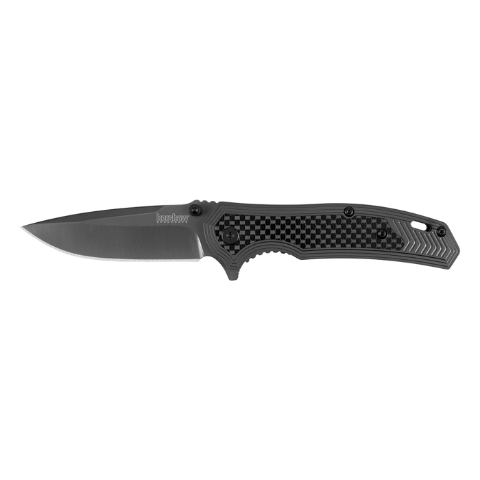 Kershaw Fringe A/O Frame Lock Knife Gray SS/Carbon Fiber (3" Gray) 8310