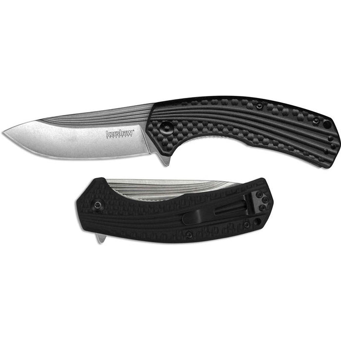 Kershaw Portal Assisted Opening Flipper Knife (3.3" Stonewash) 8600