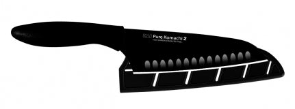 Kai Pure Komachi 2 6.5" Hollow-Ground Santoku Knife (Black) AB5085