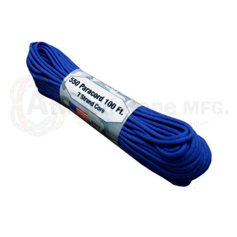 Atwood 550 lbs paracord - 100 ft (Royal Blue) PC100