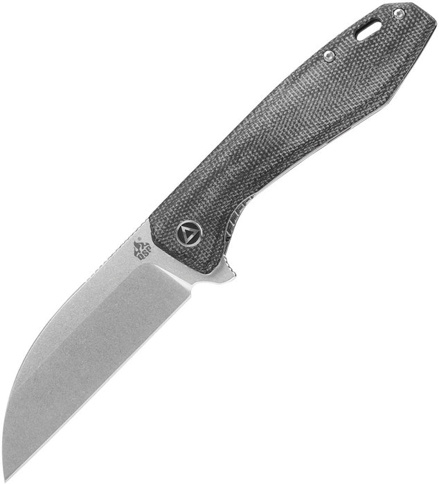QSP Pelican Liner Lock Knife Linen Micarta (3.63" Satin S35VN) QS118D2