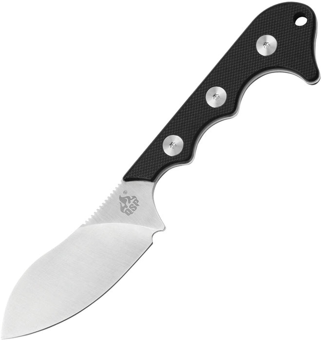 QSP Neckmuk Neck Knife Black G10 (2.88" Satin D2) QS125A