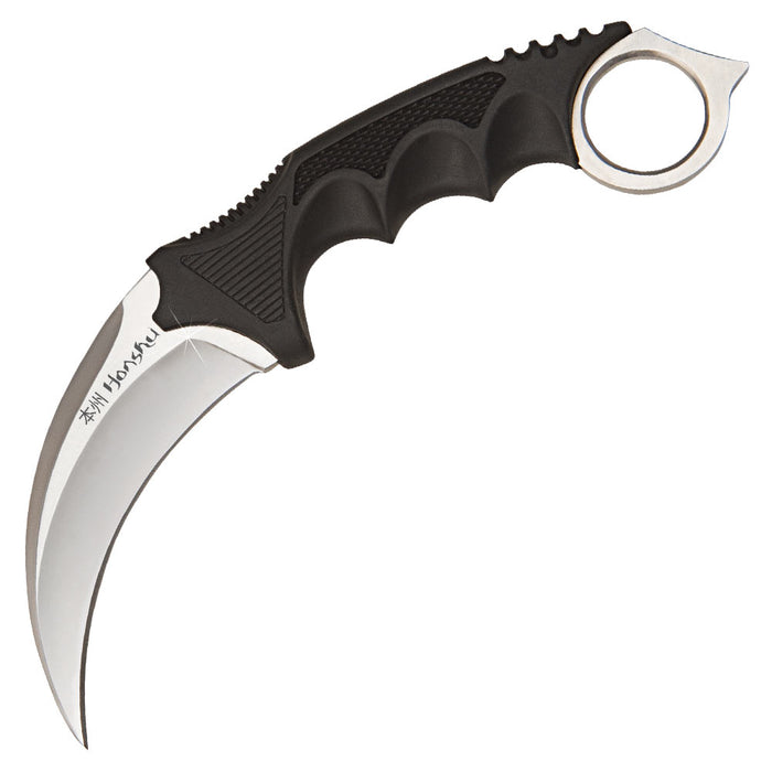 FBA United Cutlery Silver Honshu Karambit w/ S Harness Sheath UC2977