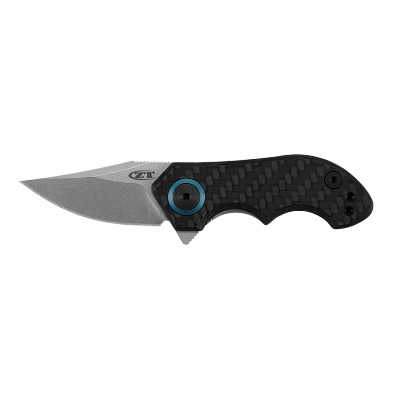 Zero Tolerance Small Galyean Frame Lock Knife CF (1.8" Stonewash) ZT 0022