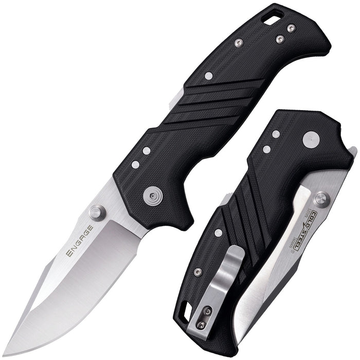 Cold Steel Engage Atlas Lock Folding Knife Black G-10 (3.5" Satin) CS-FL-35DPLC