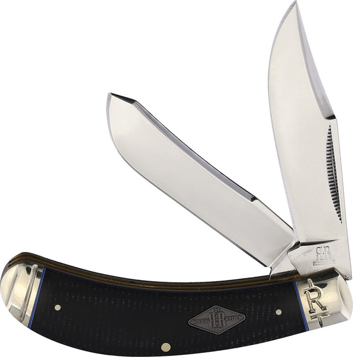 Rough Ryder Saddlehorn Black Micarta Folding Knife RR2212