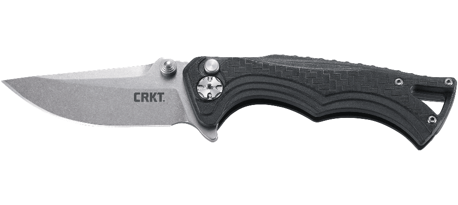 CRKT Tighe BT Fighter Compact Plunge Lock Knife Black GRN (2.875" SW) 5220