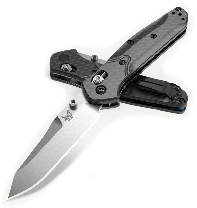 Benchmade Mini Osborne AXIS Lock Knife Carbon Fiber (2.9" Stonewash S90V) 945-2