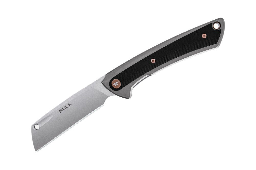Buck Hiline Frame Lock Knife Black G-10/Gray Al (3.25" SW) 0263GYS
