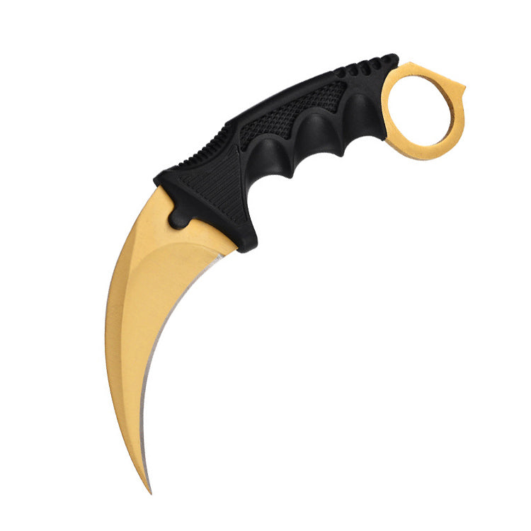 Karambit Fixed Blade Knife (Gold)